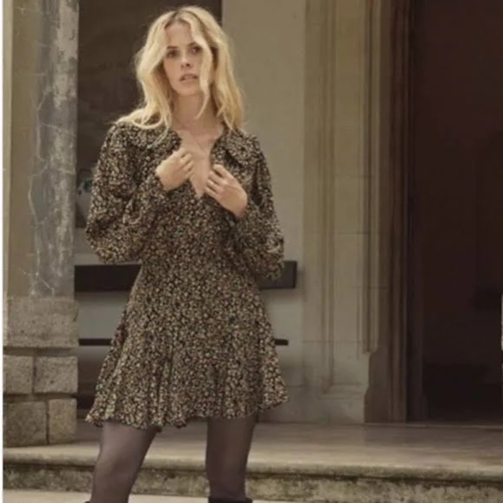 DOEN CAMDEN DRESS -- INK MONTPELLIER FLORAL